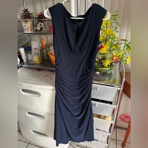 key hole ruched dress